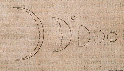 Vénus vue par Galilée, 1610